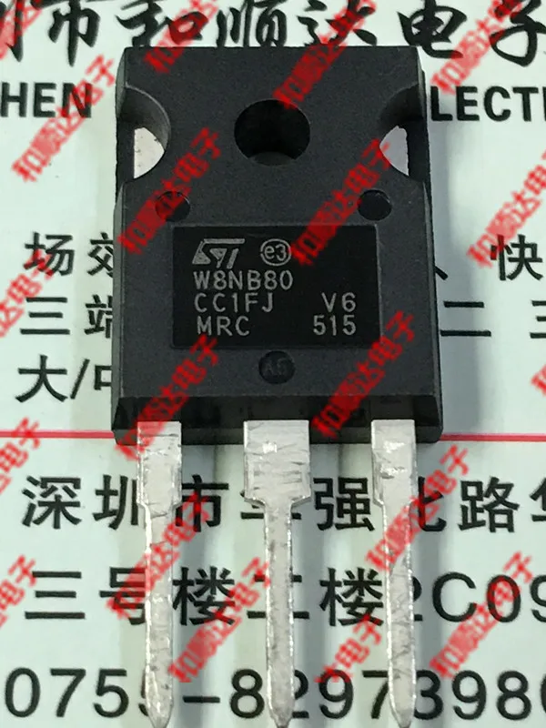 10 шт./лот W8NB80 STW8NB80 новый запас TO-247 800V 7.5A | Электронные компоненты и принадлежности