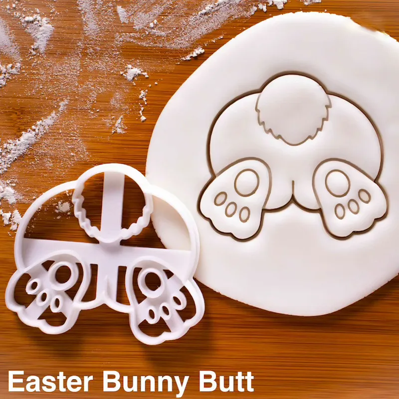 1/3 Pcs Easter Set Cookie Cutter Embossed Mould Animal Chick Bunny Rabbit Egg Biscuit Mold Stamp Bakeware Baking Tools | Дом и сад