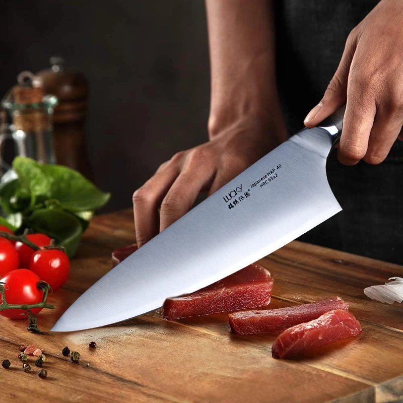 Кухонный нож шеф повара Высокоуглеродистый японский резец для мяса со стальным