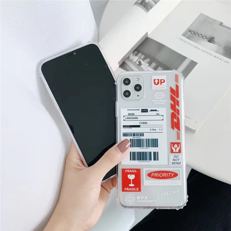 

Tide Brand Dhl Joint Name Clear Phone Cover Case For Iphone X 11 Pro Xs Max Xr 10 8 7 6 6s Plus Luxury Soft Couple Coque Fundas