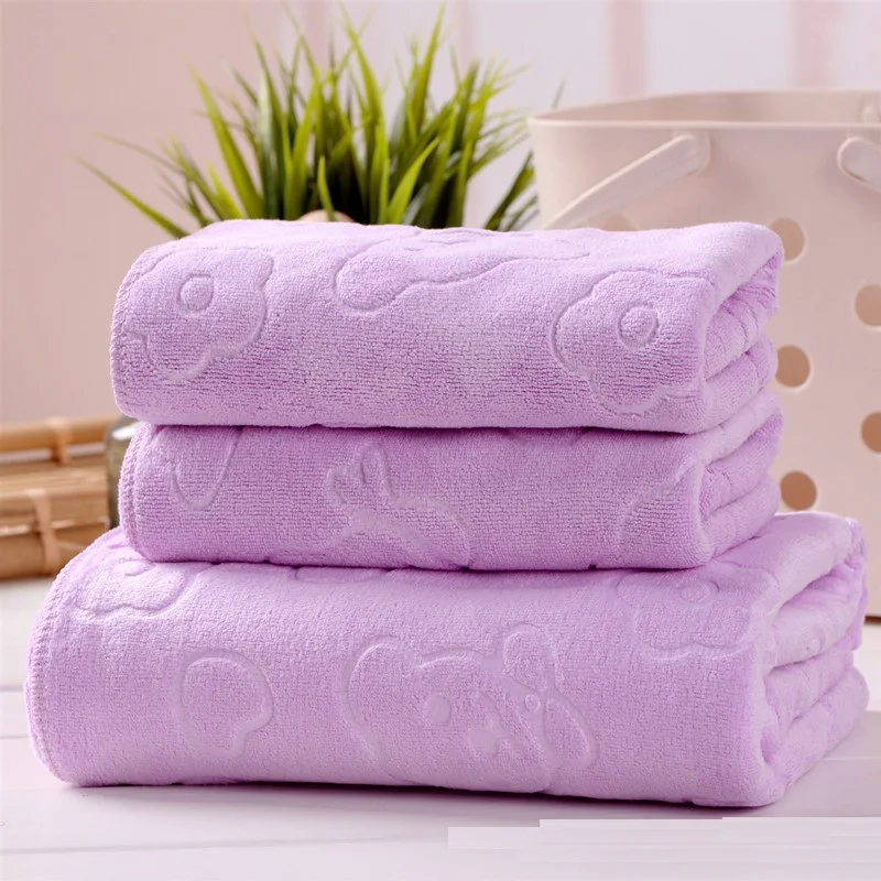 Microfiber absorbent towel soft beach shower towel soft adult bathroom quick-drying towel bathroom towels  70x140cm images - 6