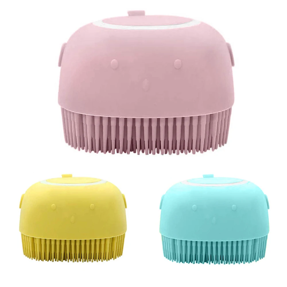 

Silicone Hond Shampoo Borstel 2.7Oz/80Ml Scalp Massage Brush Comb Hair Washing Comb Shower Foot Scrubber Brush Bathroom Supplies