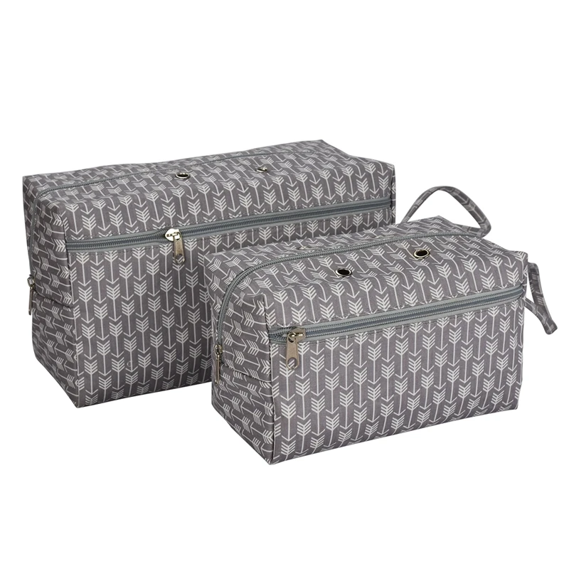 

Knitting Bags Organizer Yarn Storage Case for Crocheting Hook Knitting Needles Wool Storage Tote Bag for Women