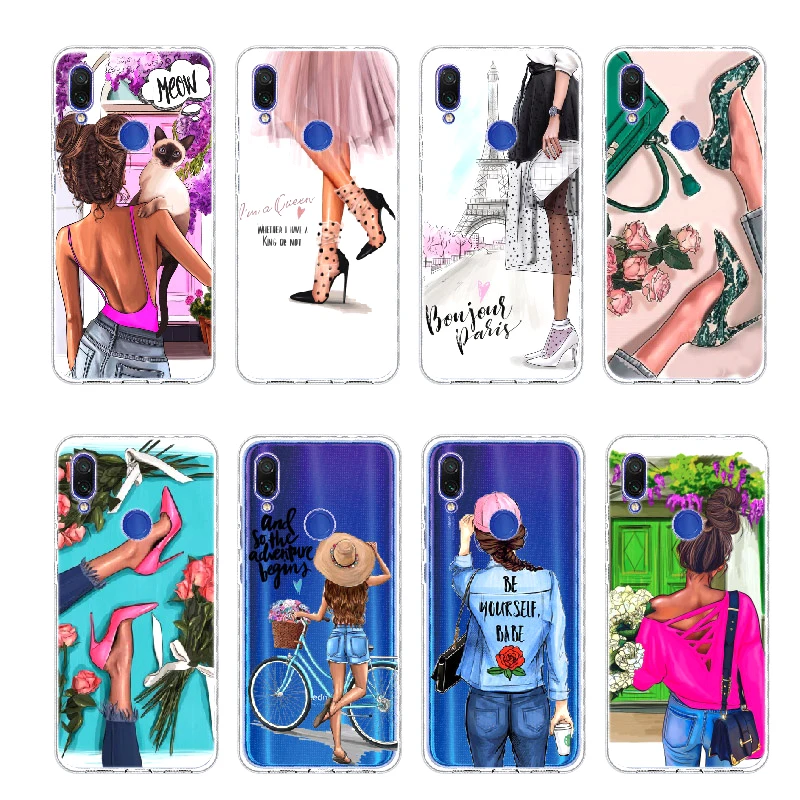 Стильные летние туфли для девушек Xiaomi Mi Redmi Note 5 6 7 8 9 10 Lite Pro Plus мягкий тонкий