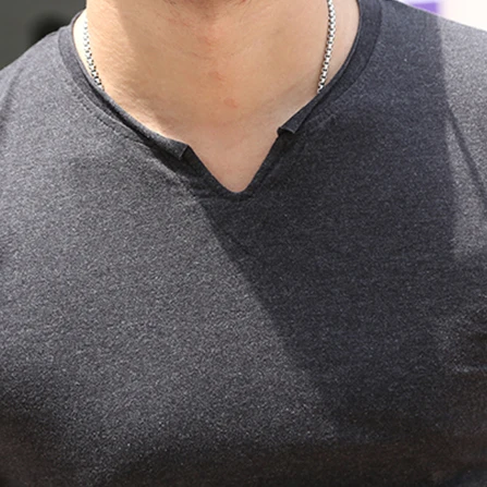 Мужская облегающая футболка с длинным рукавом стильная и роскошная хлопковая