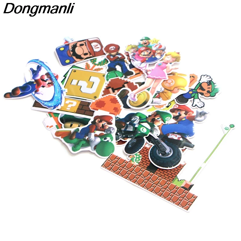 

PC30 Wholesale 20set/lot 29pcs/set Cartoon Scrapbooking Stickers Decal For Guitar Luggage Fridge Graffiti Sticker