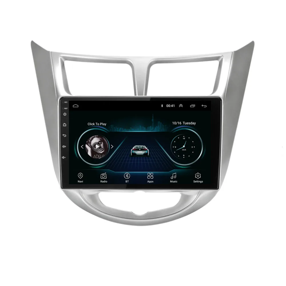 4G LTE Android 8 1 для HYUNDAI Solaris Accent 2011 2013 2014 2015 2016 Мультимедиа стерео автомобильный dvd