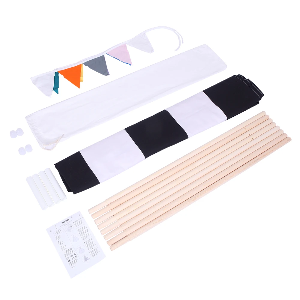 Большой вигвам из 100% хлопчатобумажной парусины оригинальная палатка для игр в