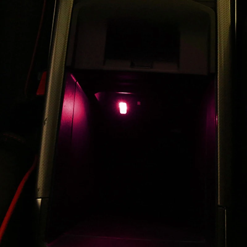 2 шт. USB светодиодный светильник-Книга s автомобильный атмосферный светильник s светодиодный мини USB сигаретный светильник er декоративный светильник s лампа USB ночной Светильник - Испускаемый цвет: RD