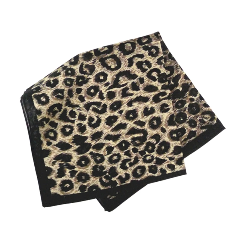 Новая бандана двухсторонняя повязка на голову с леопардовым принтом |