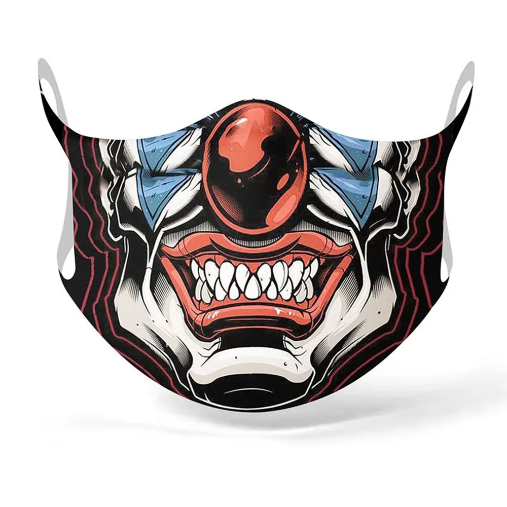 Забавная Пылезащитная многоразовая маска для хэллоуивечерние женщин и мужчин