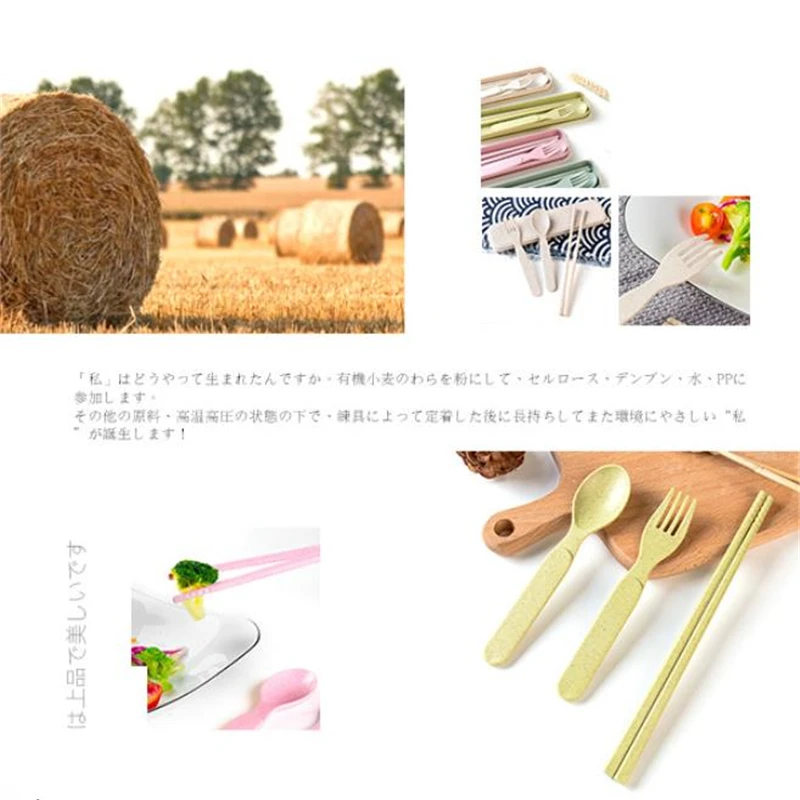 3 шт./компл. вилка ложка столовая посуда наборы столовые приборы для путешествий