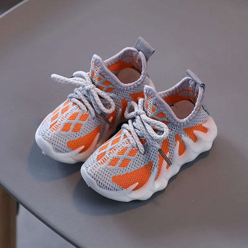 

Кроссовки вязаные для мальчиков и девочек, модная повседневная обувь для начинающих ходить, для новорожденных, 2021