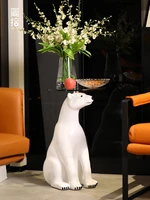 creative light luxury polar bear living room large floor decoration tv cabinet sofa home soft decoration move to a new house