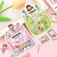 20setslot kawaii stationery stickers girl cartoon cute diary planner decorative mobile stickers scrapbooking diy craft stickers