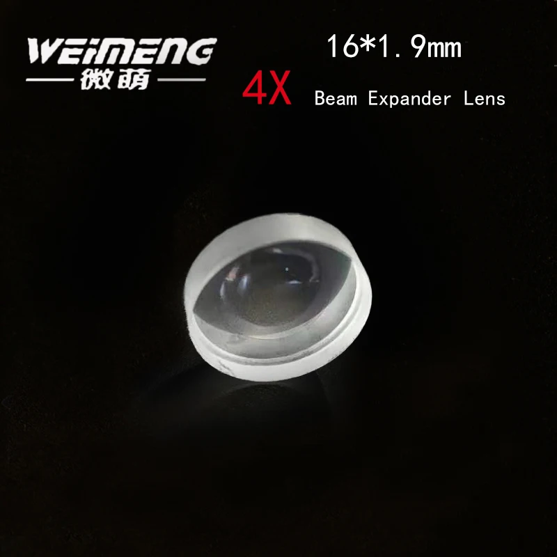 Расширитель луча Weimeng 4X 16*1 9 мм двойной выпуклый кварцевый материал для лазерного