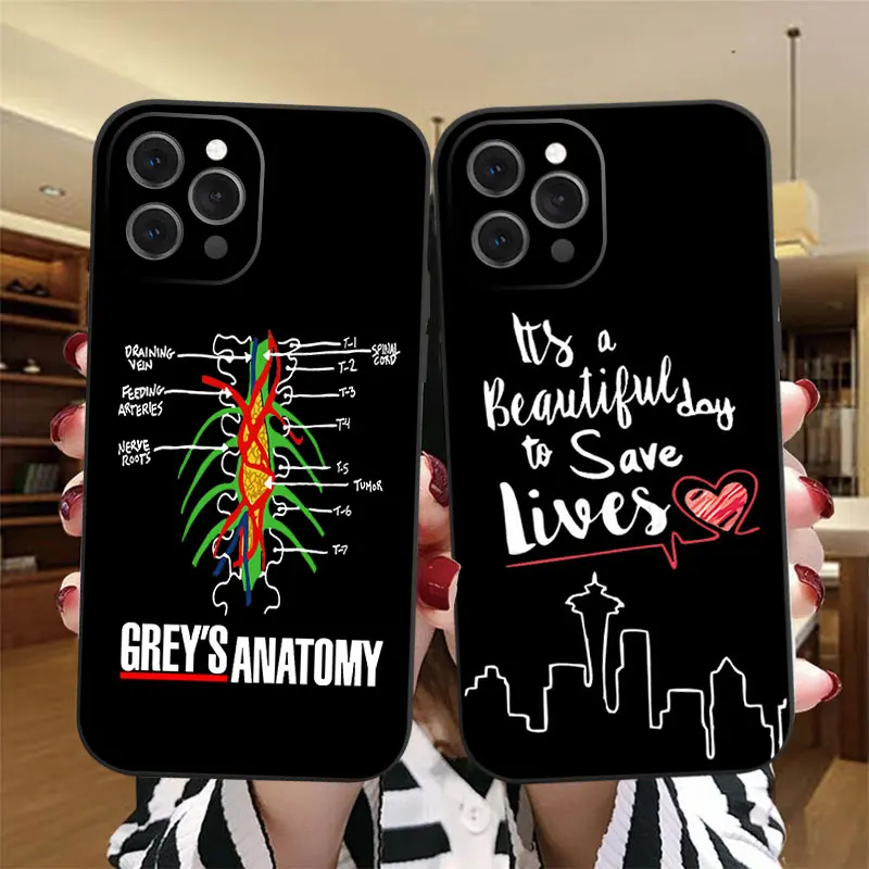 Greys Anatomy You are my person black Soft Phone Case For iPhone 14 Pro Max 13 12 Pro Max 11 Pro Max 6 7 8 Plus XS Max XR Cover