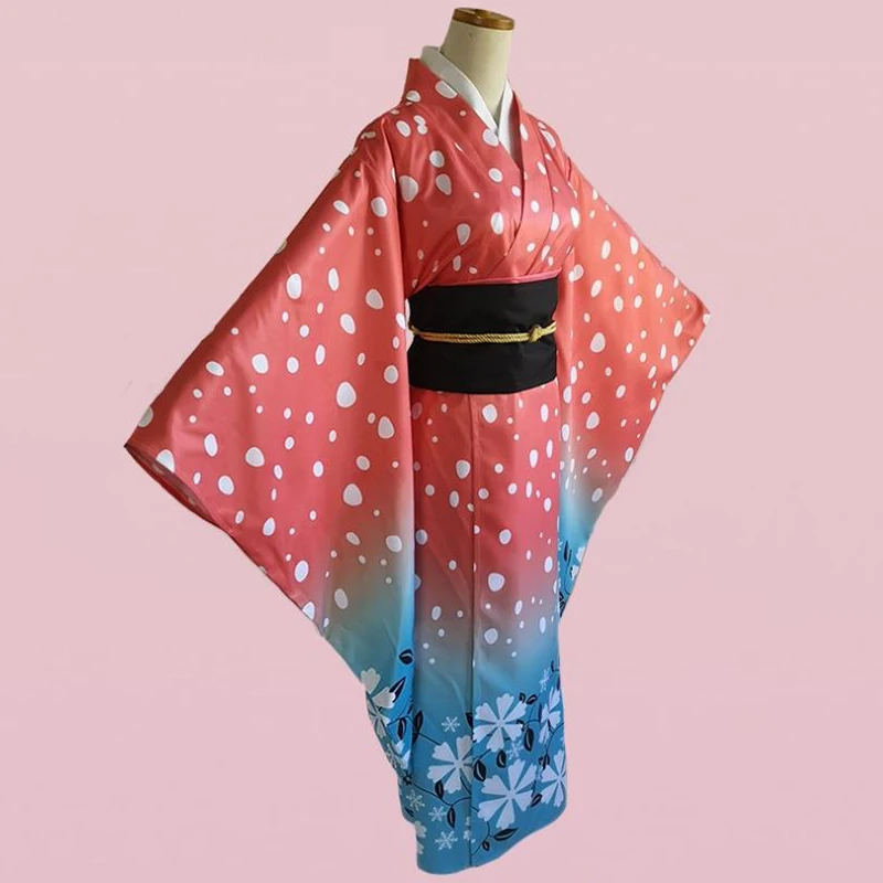 Костюм для косплея из аниме рассекающий демонов кимоно в японском стиле Униформа