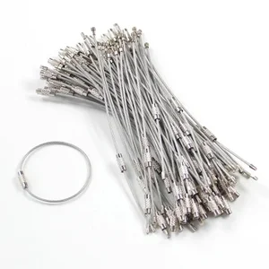 Брелок для ключей из нержавеющей стали, 5шт.упак.1,5 мм