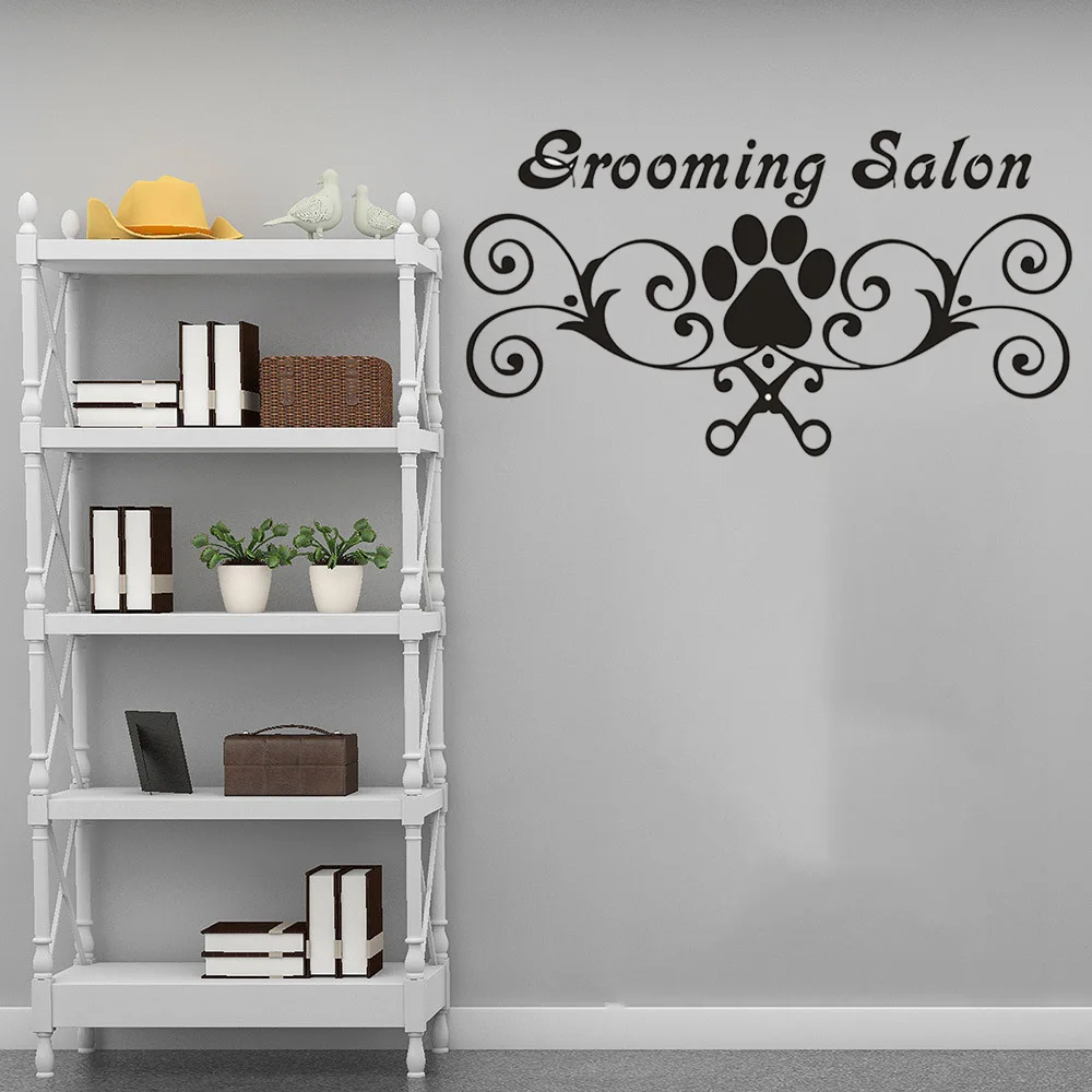 Виниловая наклейка для ухода за домашними животными с принтом собачьей лапы -