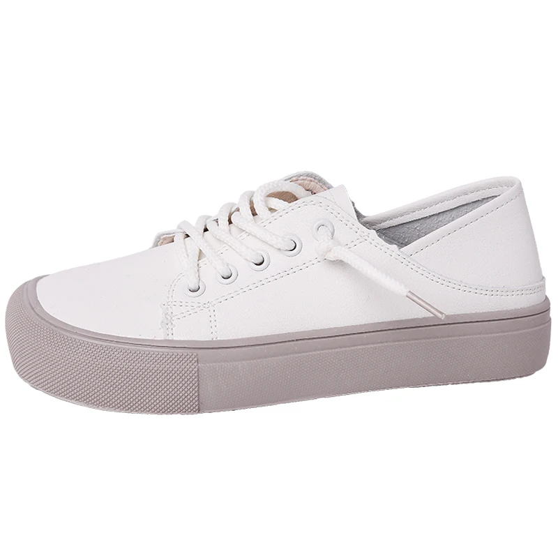 

New Women Oxford Flats Shoes Leather Vintage Casual Shoes Spring Autumn Lace up British wind sneaker