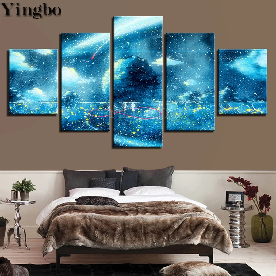 

5 шт., алмазная вышивка 5 шт. Galaxy планета пейзаж Diy Алмазная вышивка крестиком на рисунке, ручная работа подарок камни в форме ромба круглый