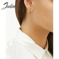 joolim jewelry pvd plated cross multi layer hoop earring stainless steel earring for women