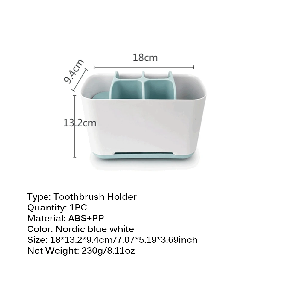 Removable Bathroom Toothbrush Storage Box Holder Countertop Racks Home Washing Tube Toothpaste Set Rack | Дом и сад