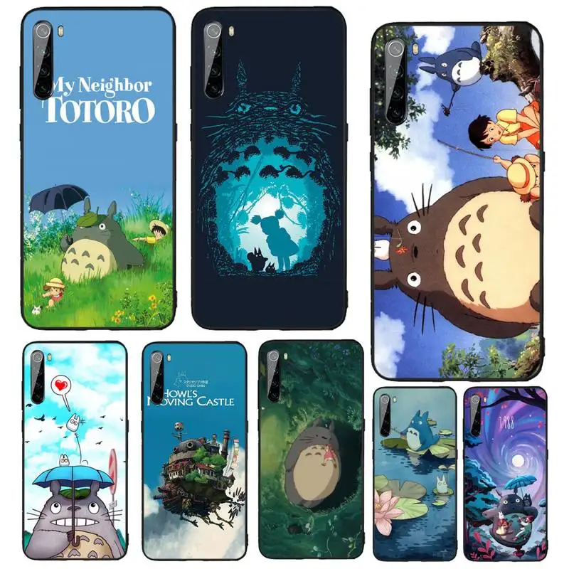 

Cute Cartoon Totoro Phone Case Funda For Xiaomi Redmi 10 10x Note 9 9T 9A 9S 7 8 9se 7a 8a 8t Pro Max K20 30 Pro 4G