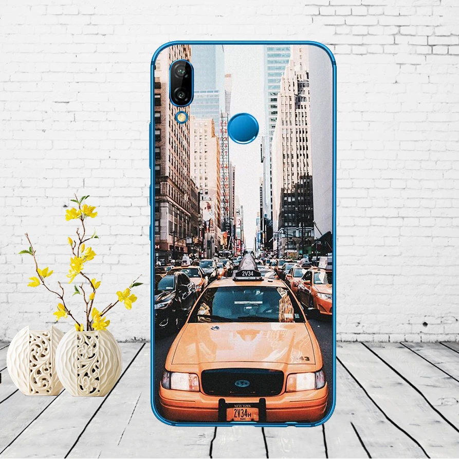 175DD New York City Soft Silicone Cover for Huawei P9 P10 P20 P30 Lite mate 10 20 PRO lite p smart 2019 case | Мобильные телефоны и