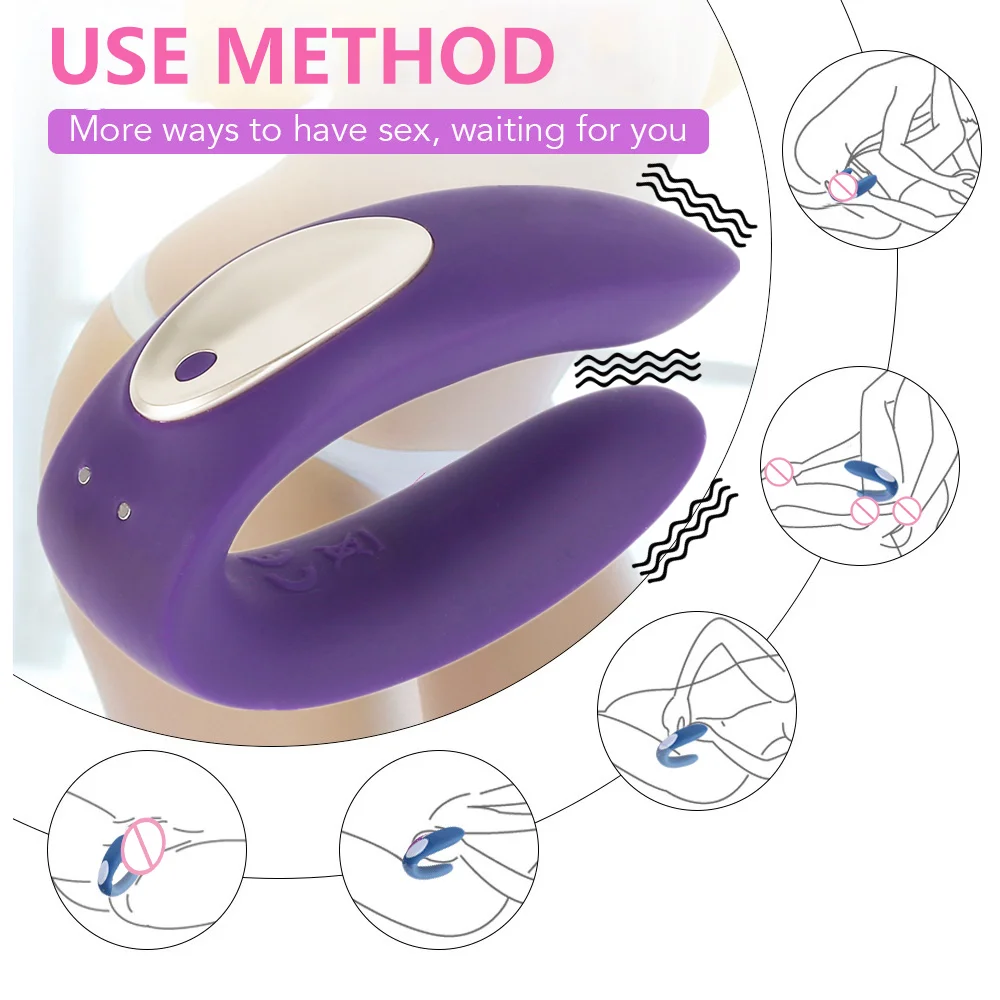 U образный Вибратор для точки G секс игрушки взрослых пар USB Перезаряжаемый