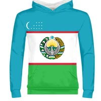 uzbekistan male youth custom made name number uzb zipper sweatshirt nation flag uz ozbekiston uzbek country print photo clothes