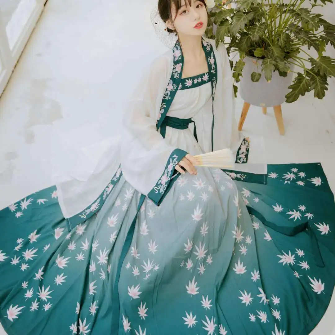 

Hanfu Costume For Women Chinese Traditional Fairy Classical Dance Outfit Han/Tang/Song Dynasty Ancient Lady Long Dress