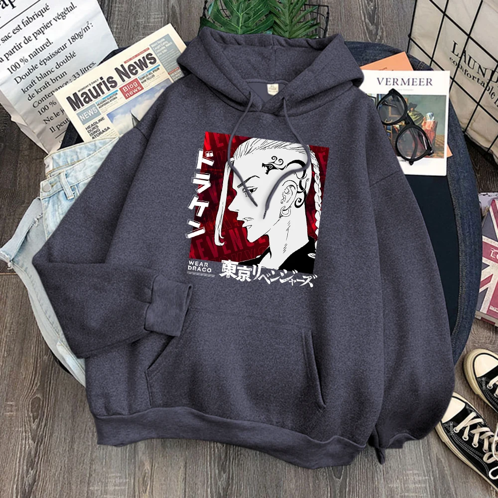 

Толстовка мужская, с принтом Токио Мстители, комиксы, Дракен, высококачественный хип-хоп