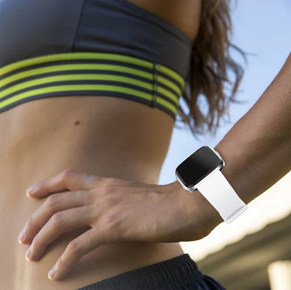 Силиконовые наручные Смарт-часы Браслет для Fitbit Versa ремешок часы Reverse Пряжка Замена для Fitbit Versa Lite ремешок