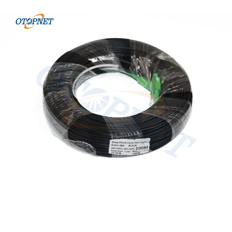 

3 стальной 2-жильный соединитель FTTH 2 SC APC, одномодовый волоконно-оптический кабель м, наружный прямой кабель