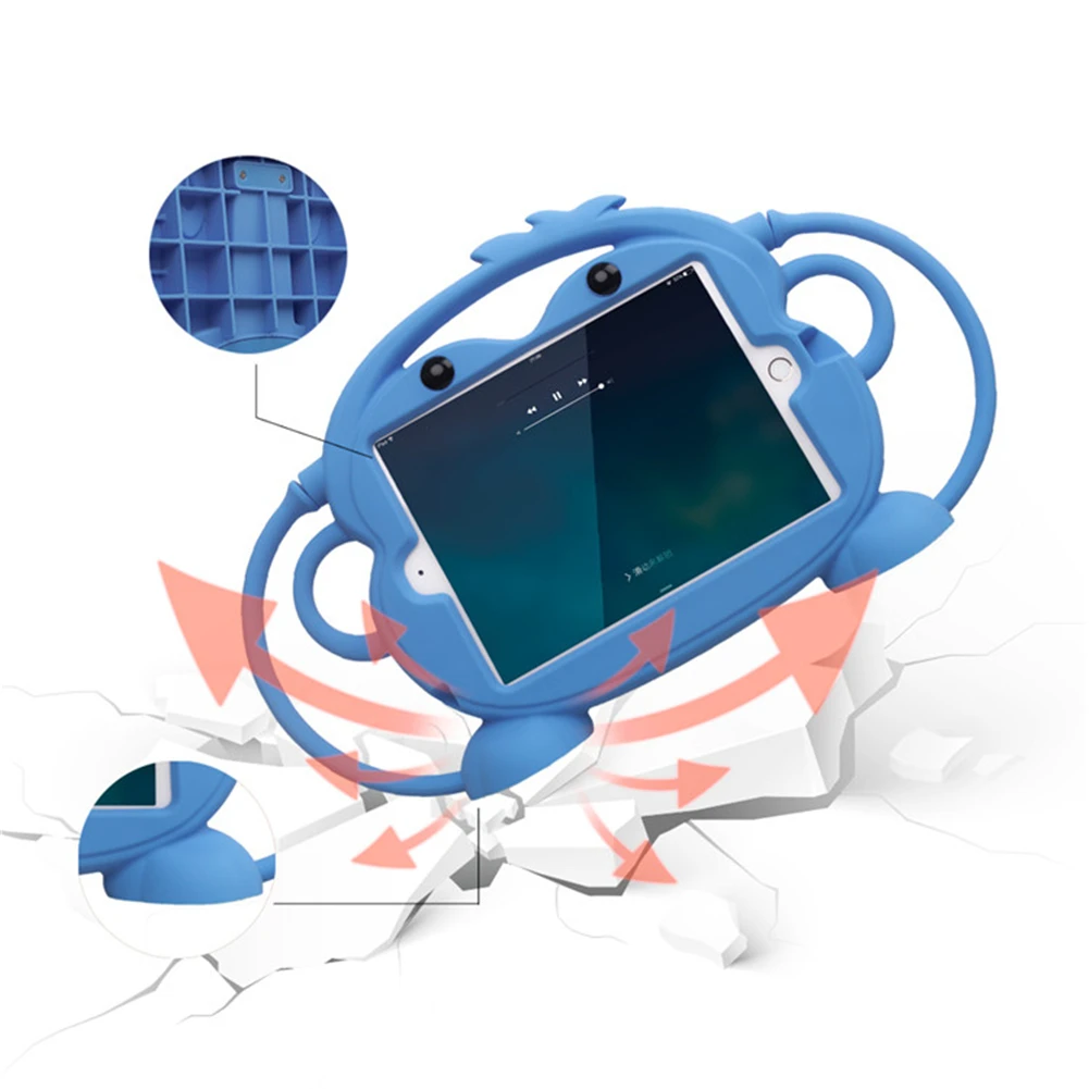 Детский силиконовый чехол для iPad mini Air мультяшный с ручкой обезьяны 10 2 Pro