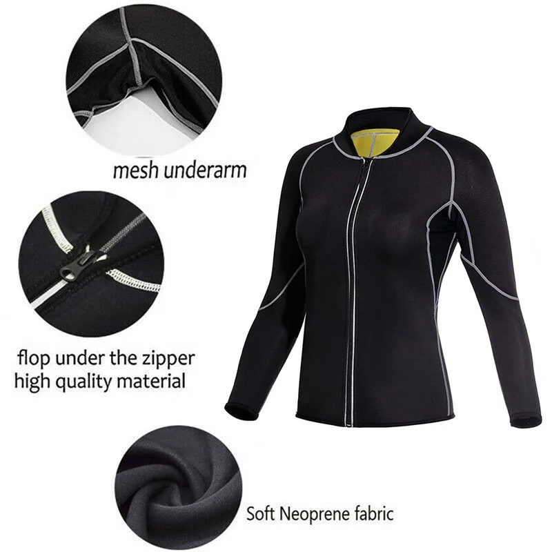 

Women Waist Trainer Push Up Vest Girdle Body Shaper Sauna effect Waist Cincher Corset Zipper Tops Plus Size S-3XL Shaperwear