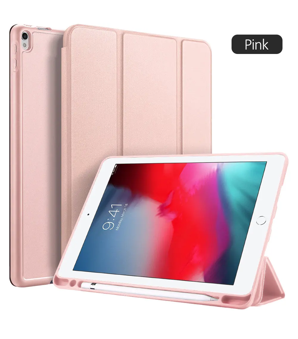 DUX DUCIS умный чехол для iPad Air PU кожаный флип Мягкий Чехол для iPad 9,7 Pro 10,5 11 12,9 Mini 5+ карандаш держатель