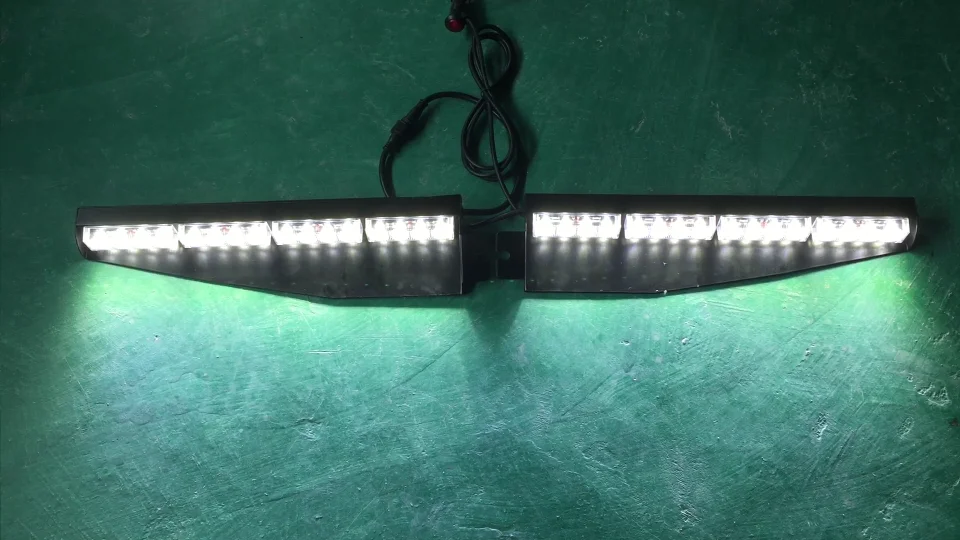 

32W LED Car Warning Light Visor Dash Windshield Light Bar Red Blue Amber LTD232