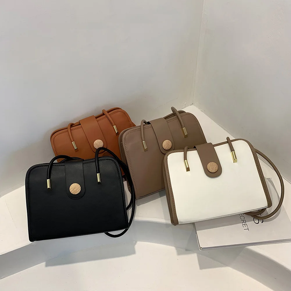 

Women Shoulder Bags Fashion PU Leather Underarm Bags Pure Color All-Match Clothing Style Shopping Bags Mobile Phone