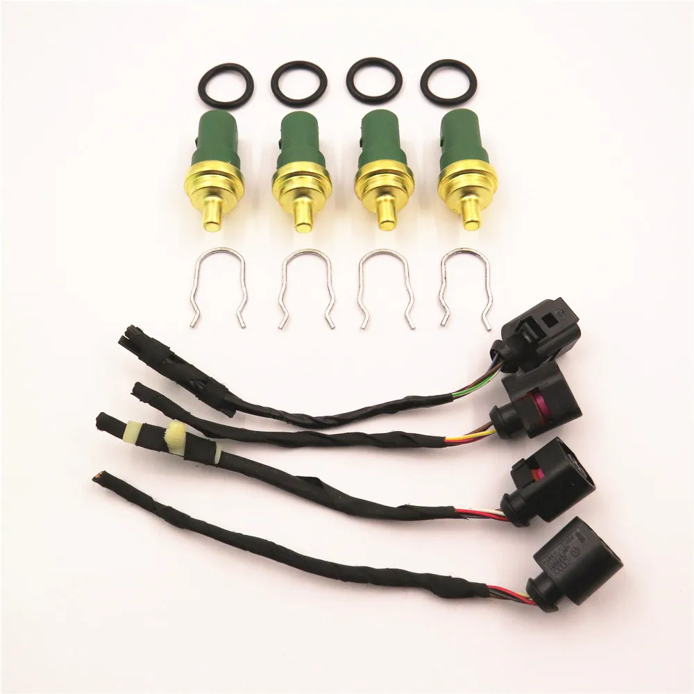 

4 Pcs Engine Coolant Temp Sensor Control Water Temp Switch Plug For A2 A3 A4 A6 VW Passat Golf Polo Skoda 059919501A 4B0973712