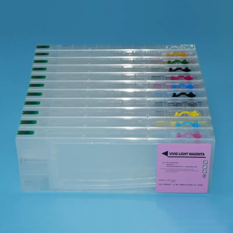 

11 Color 300ml T6531-T6539 T653A T653B Refillable Ink Cartridge with ARC Chip For Epson Stylus Pro 4900 Printer