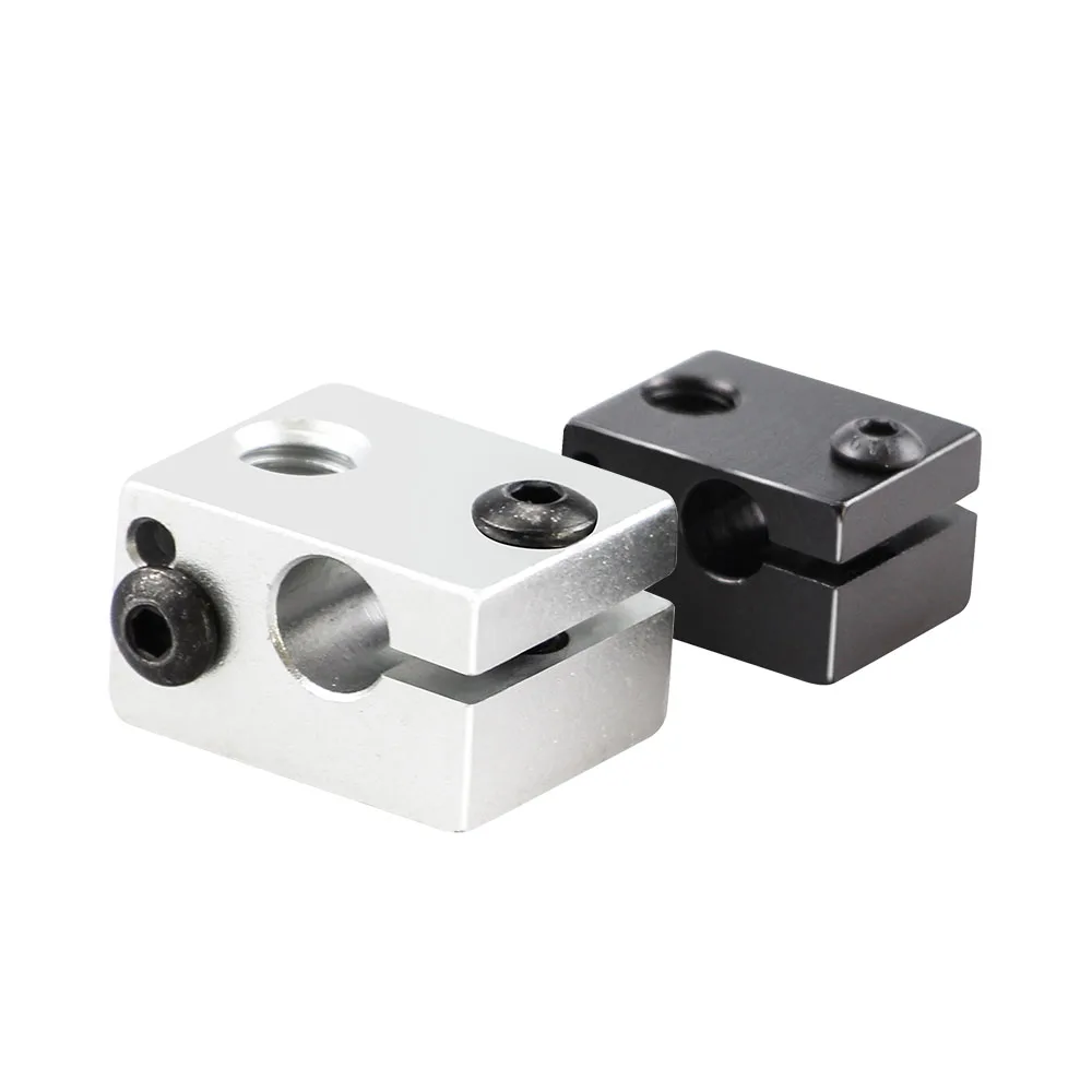 Алюминиевый V6 тепловой блок для V6 J-head экструдер HotEnd 3D принтеры части нагревателя Горячий Конец нагревательные аксессуары 20*16*12 мм