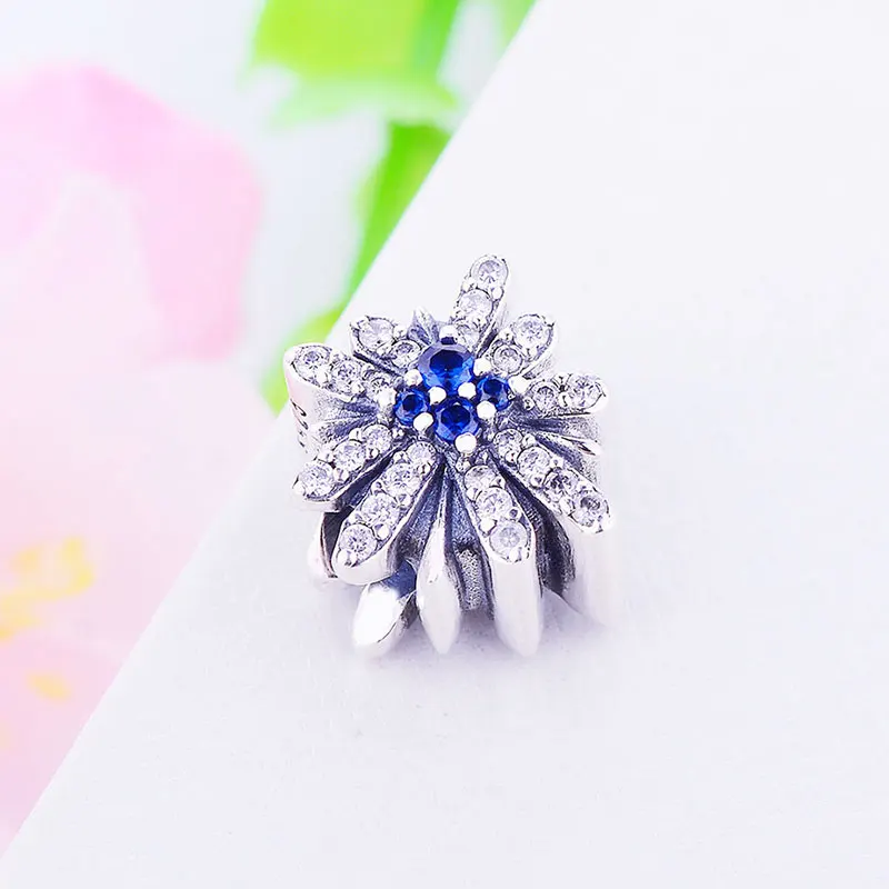 

Berloque 925 Sterling Silver Snowflake Shape Beads Charms Fit Charms Bracelets Jewelry Making