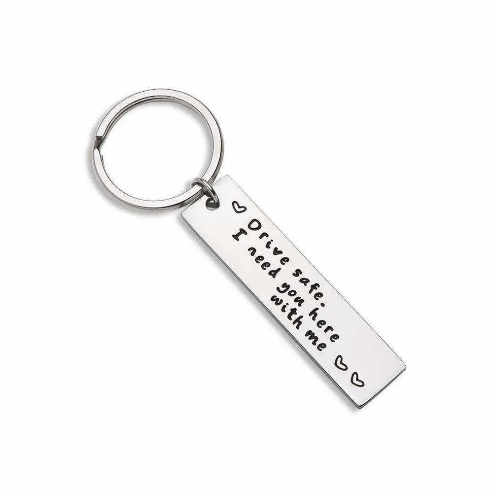 

Drive Safe Key Chain Key Tag Key Ring Gifts for Men Dad Trucker Husband Couples Boyfriend Girlfriend Car Keychain Birthday Gifts