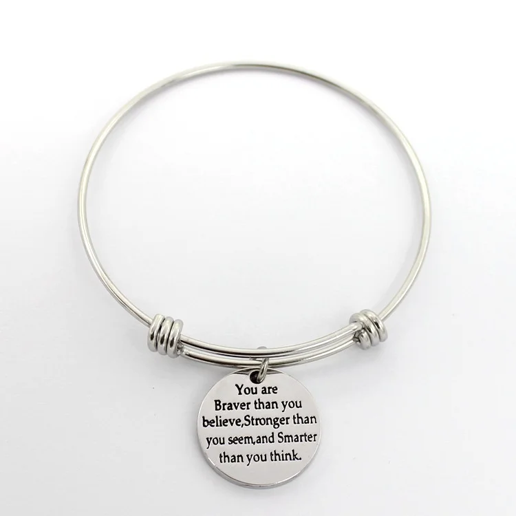 Вы смело сильнее Расширяемый Браслет умнее чем вы думаете вдохновляющий браслет