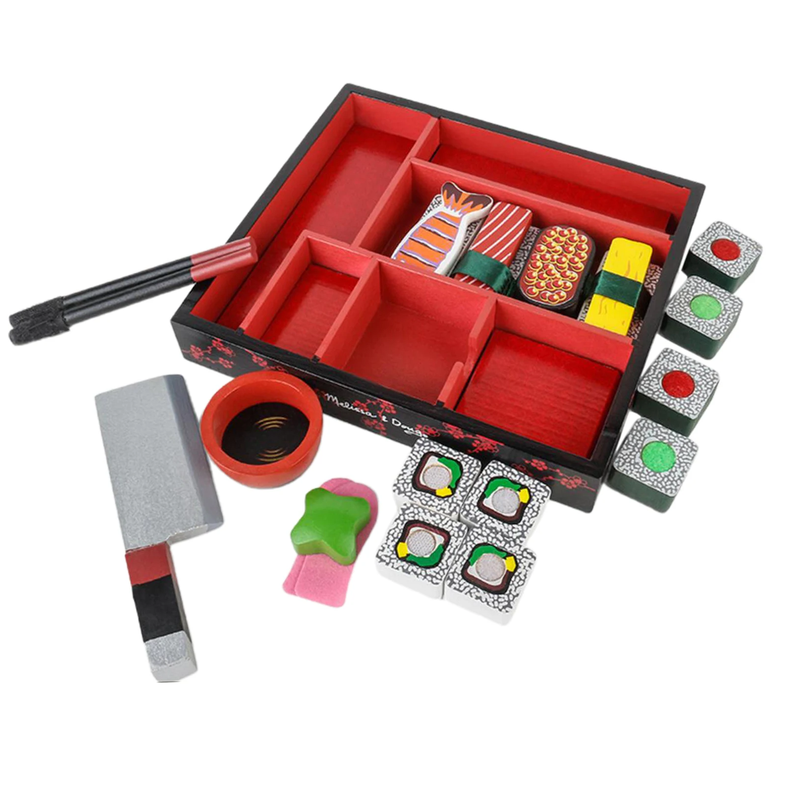 

Для маленькой девочки деревянный Кухня игрушка набор для ролевых игр Suishi Playset Пособия по кулинарии