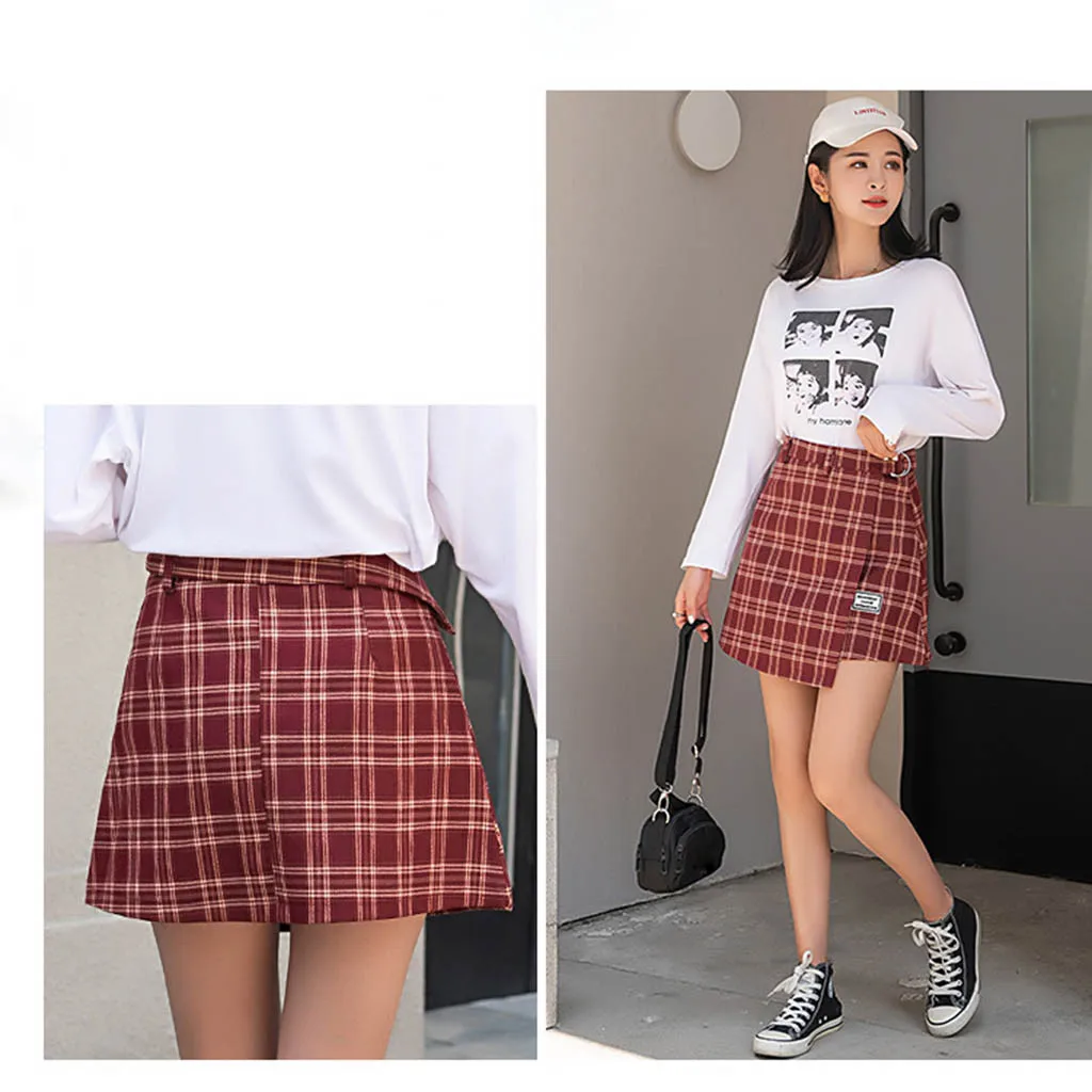 Зимняя плиссированная юбка мини-юбка с высокой талией женская модная