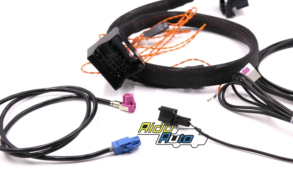 Высокое качество MIB STD2 ZR NAV Откройте для себя Pro радио Обновление Установить адаптер кабель провода жгут для VW Golf 7 MK7 Passat B8